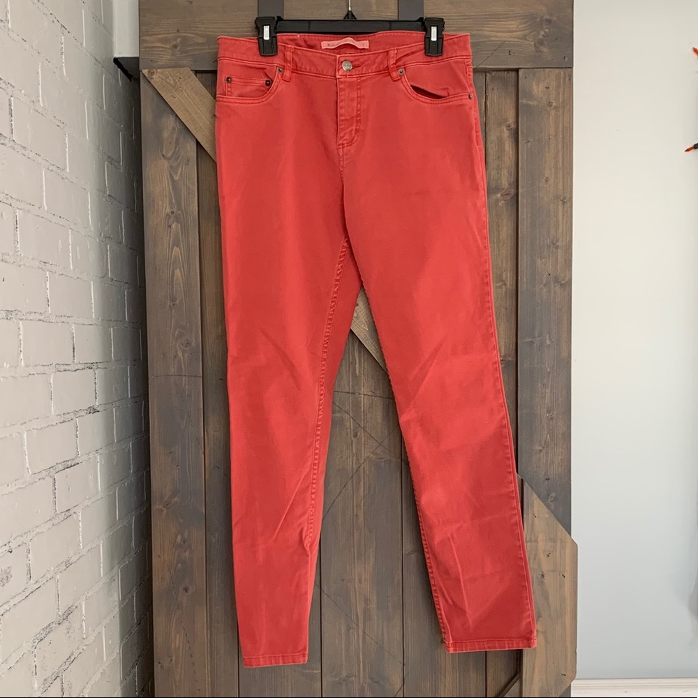 Woolrich red skinny jeans